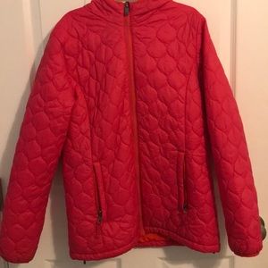 🎉Lands end girls pink puffer jacket